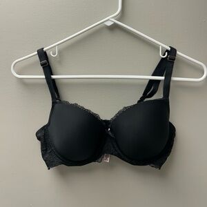 Victoria Secret Lined Demi Black Lace Bra